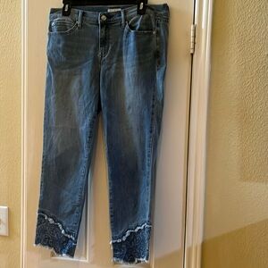 Nicole Miller-New York-Tribeca-Mid Rise-Skinny-Jeans-Size-10